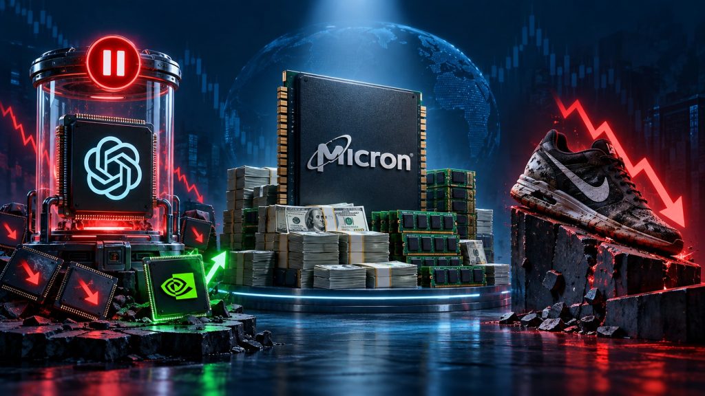 Vested Shorts: Nike now worth less than Micron’s $54B quarterly revenue, neither impressed WallSt. OpenAI paused its smartest AI. But why?