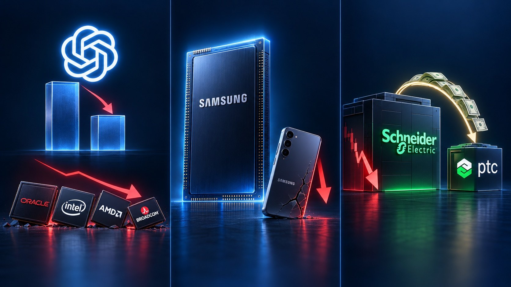 Vested Shorts: Samsung’s best chip quarter could be its phone’s worst. OpenAI’s revenue figure changed and hurt WallSt. Schneider’s biggest ever deal hurt its own stock. Why?