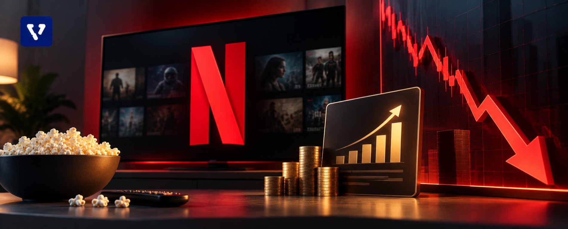 Why did Netflix fall after a profit beat?
