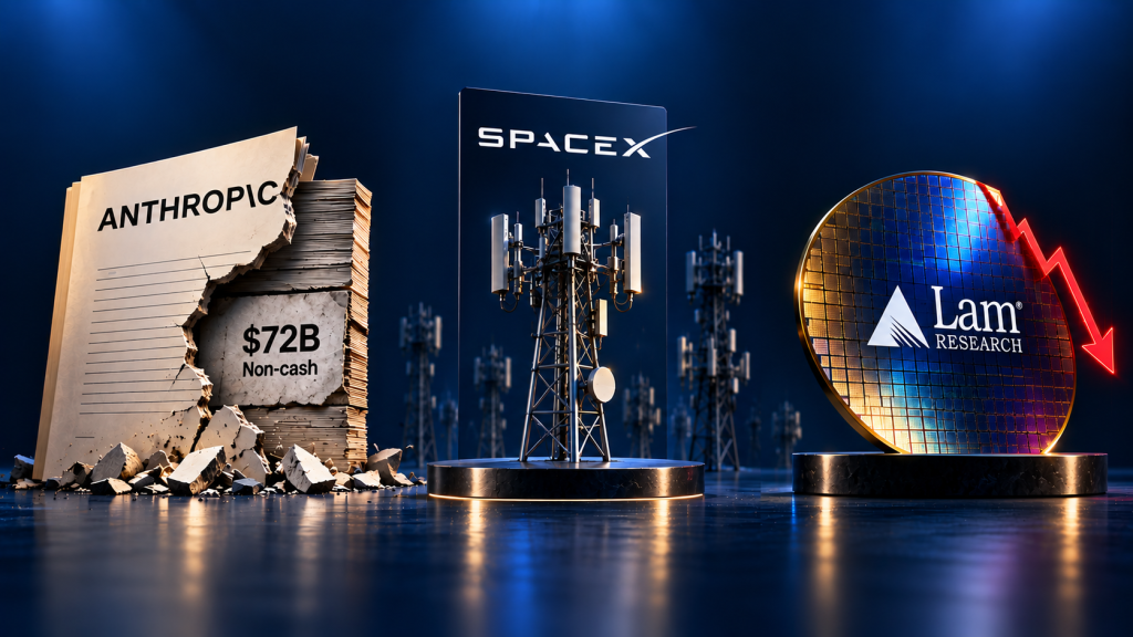 Vested Shorts: 90% of Anthropic’s $80B loss wasn’t in cash, SpaceX is after half of US towers, Lam Research fell 12% in its best quarter. But why?